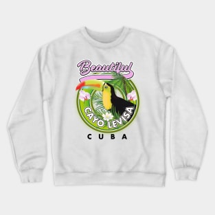 Beautiful Cayo Levisa Cuba travel logo Crewneck Sweatshirt